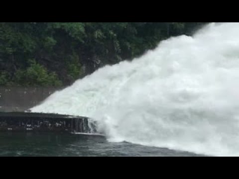 Fontana Dam Sluicing