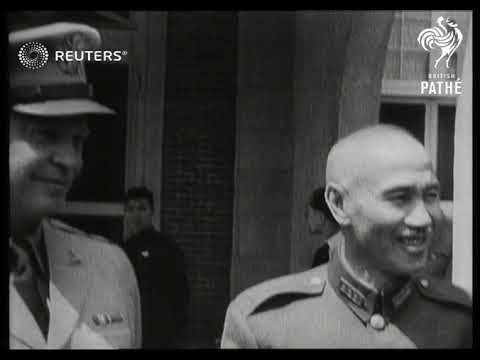 General Eisenhower meets with Chinese leader Chiang Kai-Shek and then reunites with Genera...(1946)