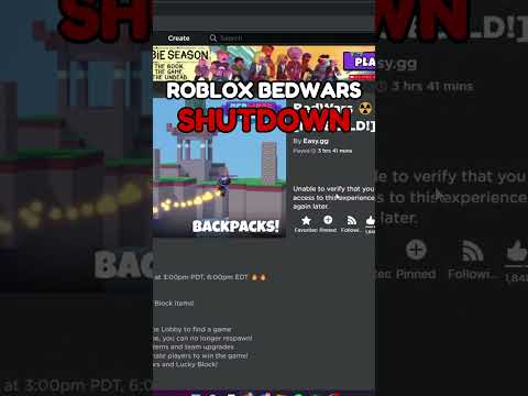 ROBLOX is DOWN! #robloxbedwars