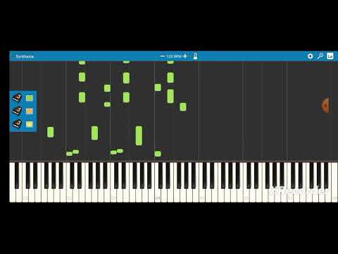 Playing songs I know on piano (Synthesia)