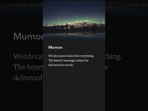 Mumon - Words cannot describe everything.The heart's message cannot be delivered in words.