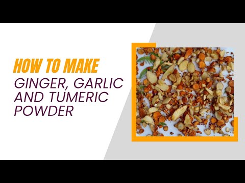 How to make ginger, garlic and tumeric powder |Detox | Spice | Glow #vlogs #youtube