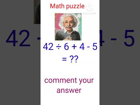 Math puzzle || #math #quizgame #quiz #mathematics #gkquestion