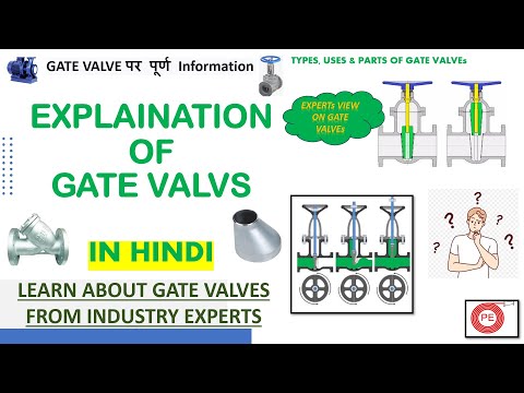 Explanation of Gate Valves| parts of Gate valves|types of gate valves|uses of gate valves in piping