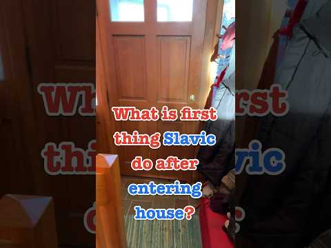 What's the first thing Slavic does after entering house? #crazyrussiandad #slavic #russian #russia