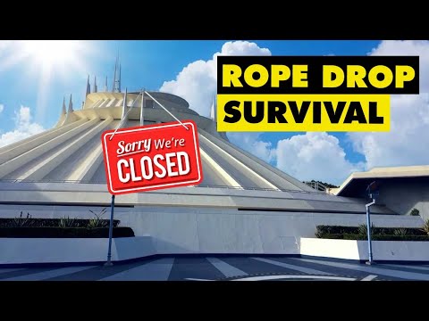 I SURVIVED rope drop when Space Mountain is closed