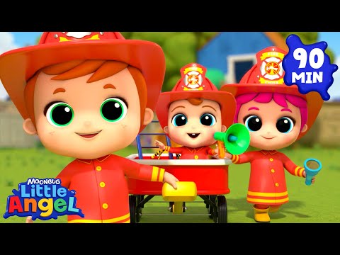 Dream Big! I Want to Be a Fireman + More Little Angel 🚒🔥👨‍🚒|  Nursery Rhymes for Kids