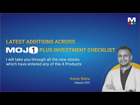 Latest Additions across MojoOne plus investment checklist