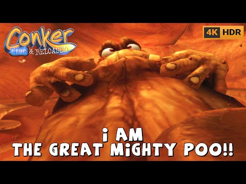 The Great Mighty Poooooooo [4K HDR] | Conker: Live & Reloaded Boss #2