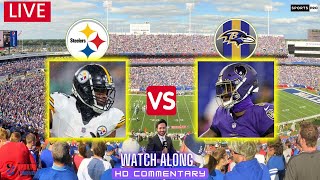 Steelers vs Ravens | NFL 2024 | Pittsburgh Steelers v Baltimore Ravens Live Watch Along