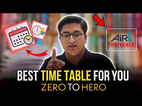 BEST TIME TABLE FOR YOU ZERO TO HERO ⏱️🔥।। #PWMOTIVATION #PW #IIT_MOTIVATION #IIT_BOMBAY #MOTIVATION