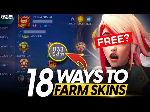 BEST 18 WAYS TO FARM FREE SKINS IN MLBB