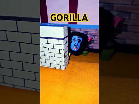 Chat pe gorilla kha se Aya wait for end  #clayart #funny #horrorstories #viralshort #trending #viral