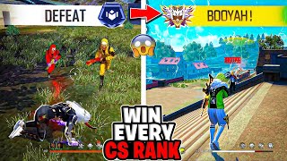 How To Win Every CS RANK With Random Players || Free Fire Pro Tips And Tricks🔥 || Gaming Abhirup