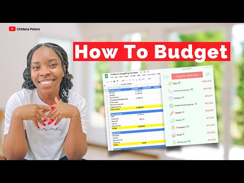 How To Budget Monthly In 7 Easy Steps | Step By Step Guide (FREE Budget Workbook) | Chidera Peters