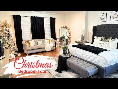 Christmas Bedroom Tour 2023 | Christmas Decorating Ideas | How To Decorate for The Holidays