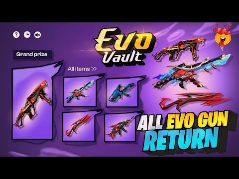 New All Evo Gun Return Event Free Fire | New Event Free Fire Bangladesh Server | Free Fire New Event