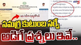 What are Questions Asked In Samagrah Kutumba Survey? | Telangana Caste Census 2024 | TV5 News