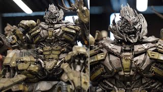 New Transformers Megatron on Throne statue on display Queens Collectibles