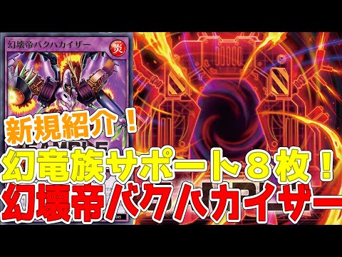 【ラッシュデュエル】新規紹介！幻竜族 強化８枚！ドローやフュージョンにフィールド魔法も追加！！！【遊戯王】