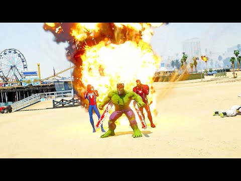 Hulk Chainsaw Man Saves Spider-Man & Iron Man from Beerus’s Team! 😱 Ep.219