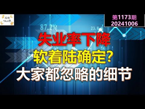 ✨【投资TALK君1173期】失业率下降，软着陆确定？大家都忽略的细节✨20241006#CPI #nvda #美股 #投资 #英伟达 #ai #特斯拉