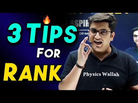 3 Tips For Rank 🔥|Sachin Sir Motivation 🔥| JEE Adv. | Physicswallah