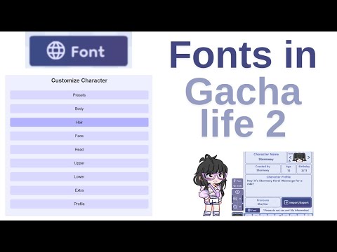 Fonts in Gacha life 2!