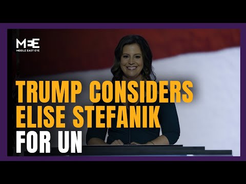 Trump considers Elise Stefanik for U N  Ambassador amid strong Israel support