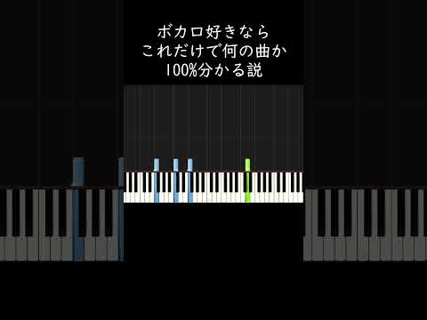 ボカロ好きならこれだけで何の曲か100%分かる説 #shorts