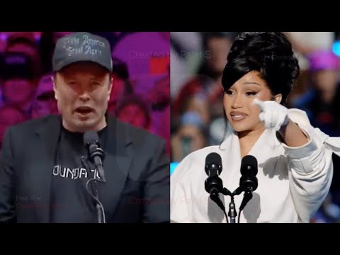 Elon Musk Reacts To Cardi B's Prompter Fail At Kamala Rally