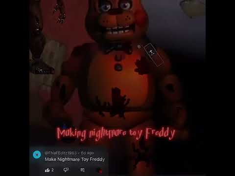 Making nightmare toy Freddy #fnaf #fivenightsatfreddys #edit #picsart #comment