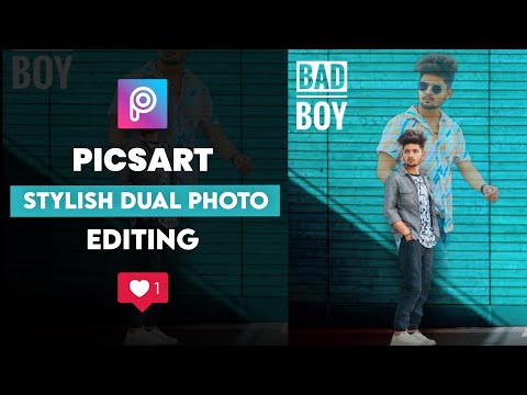 Picsart Stylish Dual Photo Editing || Photo Editing Turtorial In Hindi || Sharma Editz