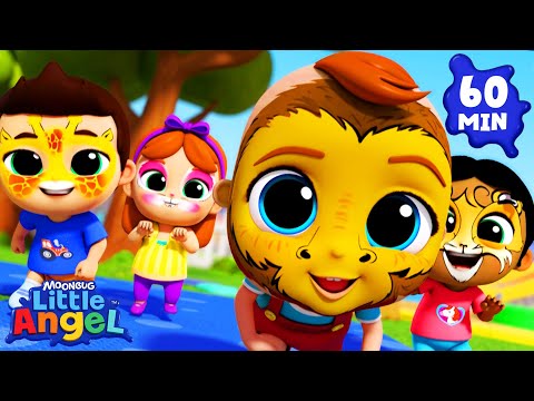 Let's Do What Animals Do | Fun with Baby John! | Little Angel Nursery Rhymes & Kids Songs