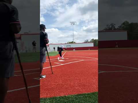 First over the fence home run #baseball #baseballlife #basebroz #homerun #baseballlove #fyp #8u