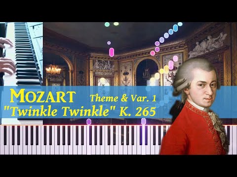 [ONE TAKE] Mozart - "Twinkle Twinkle" (Ah, vous dirai-je, Maman) K. 265, Theme and 1st Variation