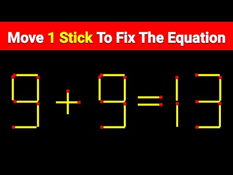 If you are genius solve this || Matchstick puzzle || Ep : 44