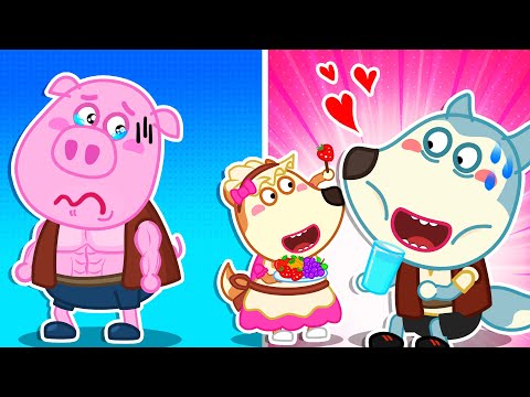 Do You Like Muscular Brother or Skinny Brother? 🐺 Cartoons for Kids | LYCAN - Arabic