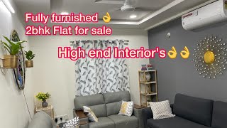 Fully furnished 2Bhk Flat For Sale || kokapet || Hyderabad || With beautiful interiors