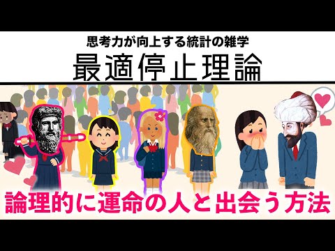 【ゆっくり解説】理想の結婚相手と出会うには何人の異性と出会えばいいのか？ 最適停止理論