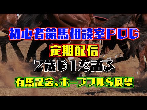 有馬記念の話や新企画告知もあります #初心者競馬相談室POG 定期配信 22年12月号