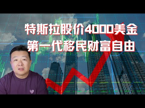 特斯拉股价预测4000美金，抄底特斯拉，实现财富自由