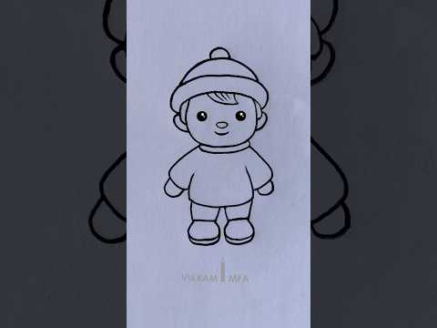 How to draw a child or boy step by step | boy child drawing