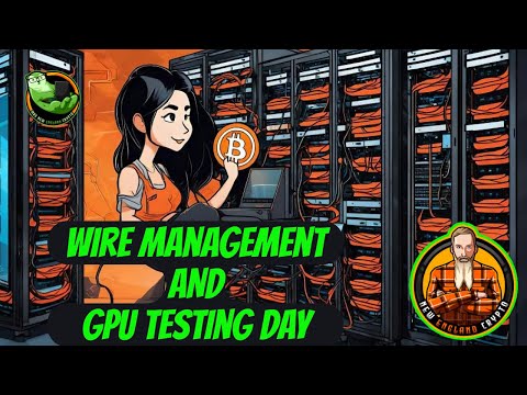 Crypto Mining Server Cabinet Wire Management & GPU Testing Day!