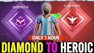 Diamond to Elite Heroic in Random Player 🥵Cs Rank Grandmaster Pushing | Season 25 #gwtarun