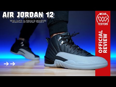 Air Jordan 12 Black & Wolf Grey