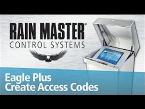 How to Create an Access Code on the Rain Master Eagle™ Plus