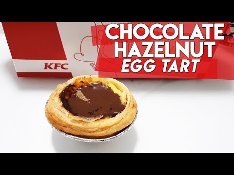 KFC CHOCOLATE HAZELNUT EGG TART in SINGAPORE! ❤