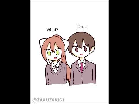 【ddlc anime3】just...? 💓　#ddlc #anime #shorts