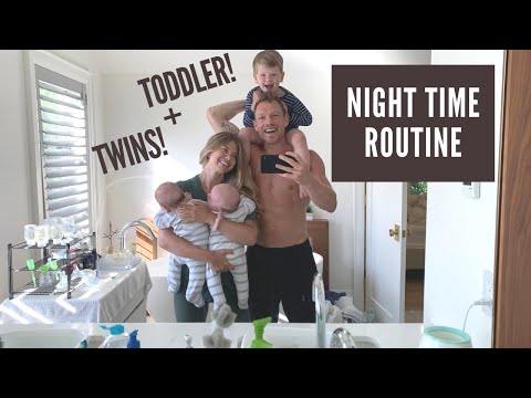 NIGHT TIME ROUTINE WITH NEWBORN TWINS